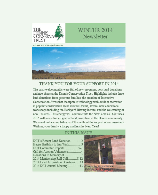 Winter 2014 Newsletter