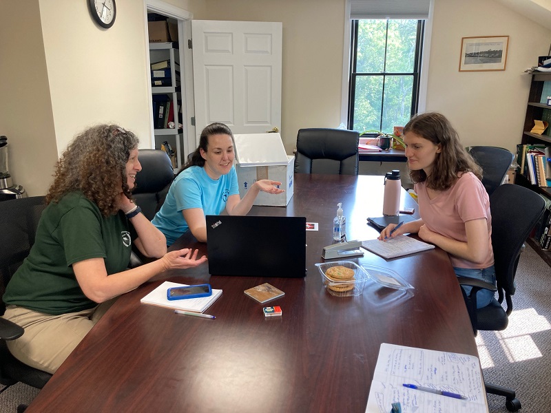 Molly learns from staff at Cape Cod Mosquito Control