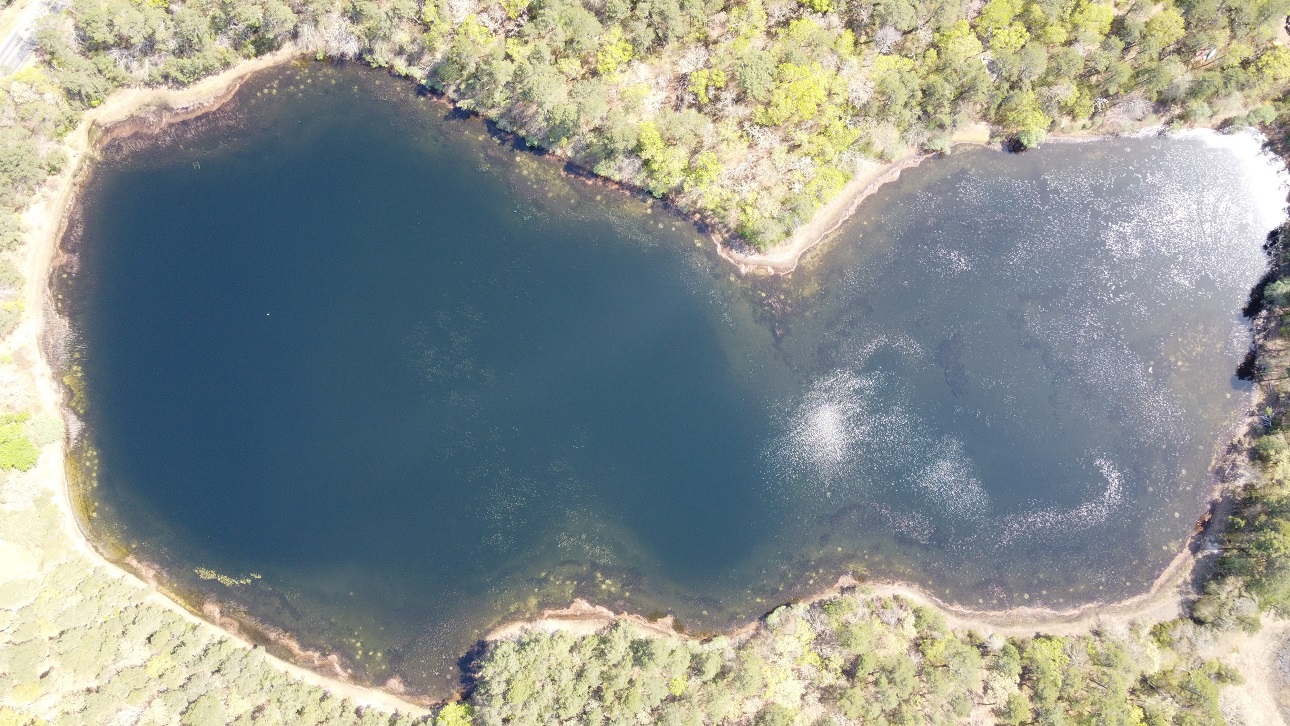 aerial photo of bakers pond