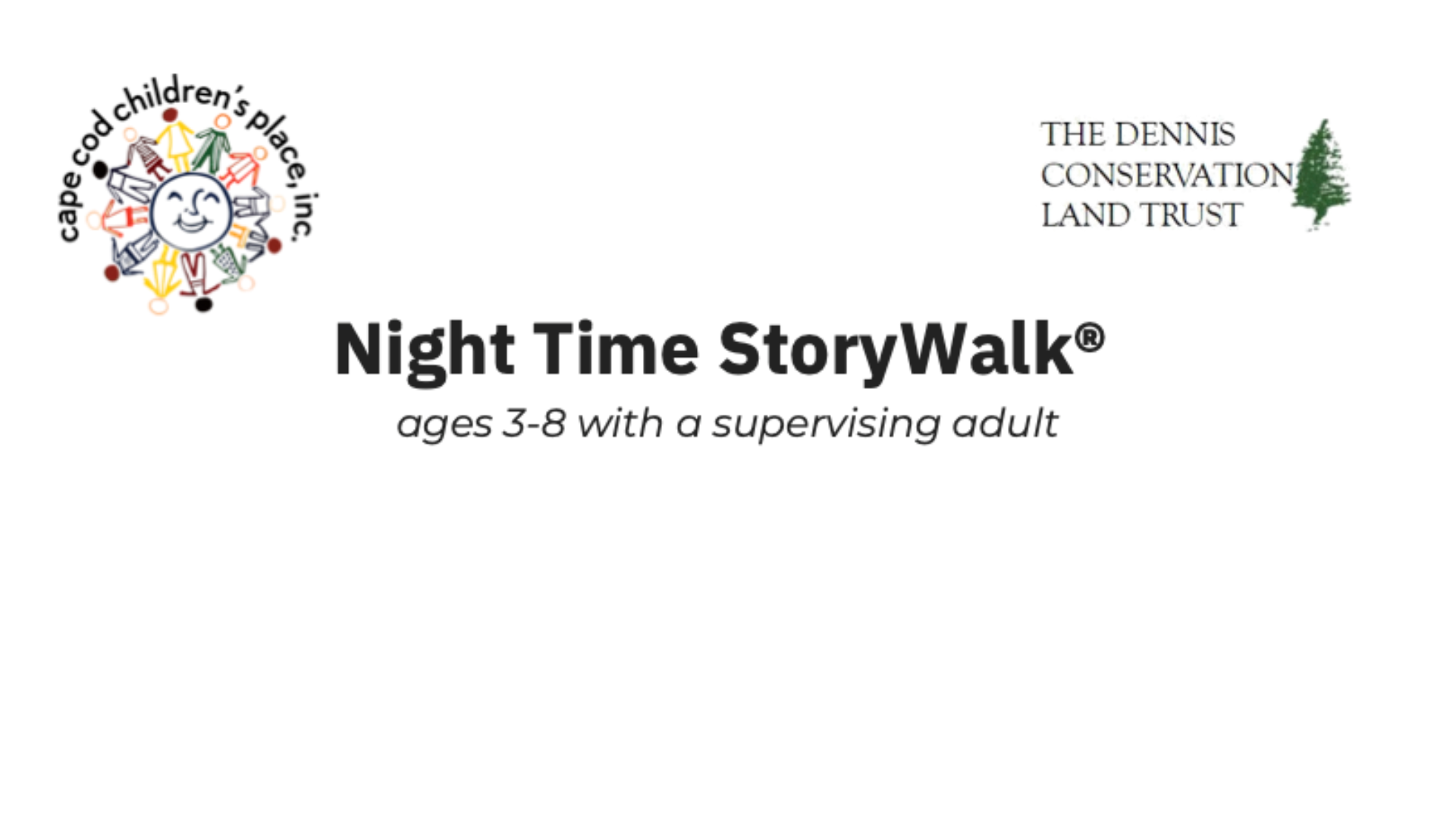 night time story walk graphic header