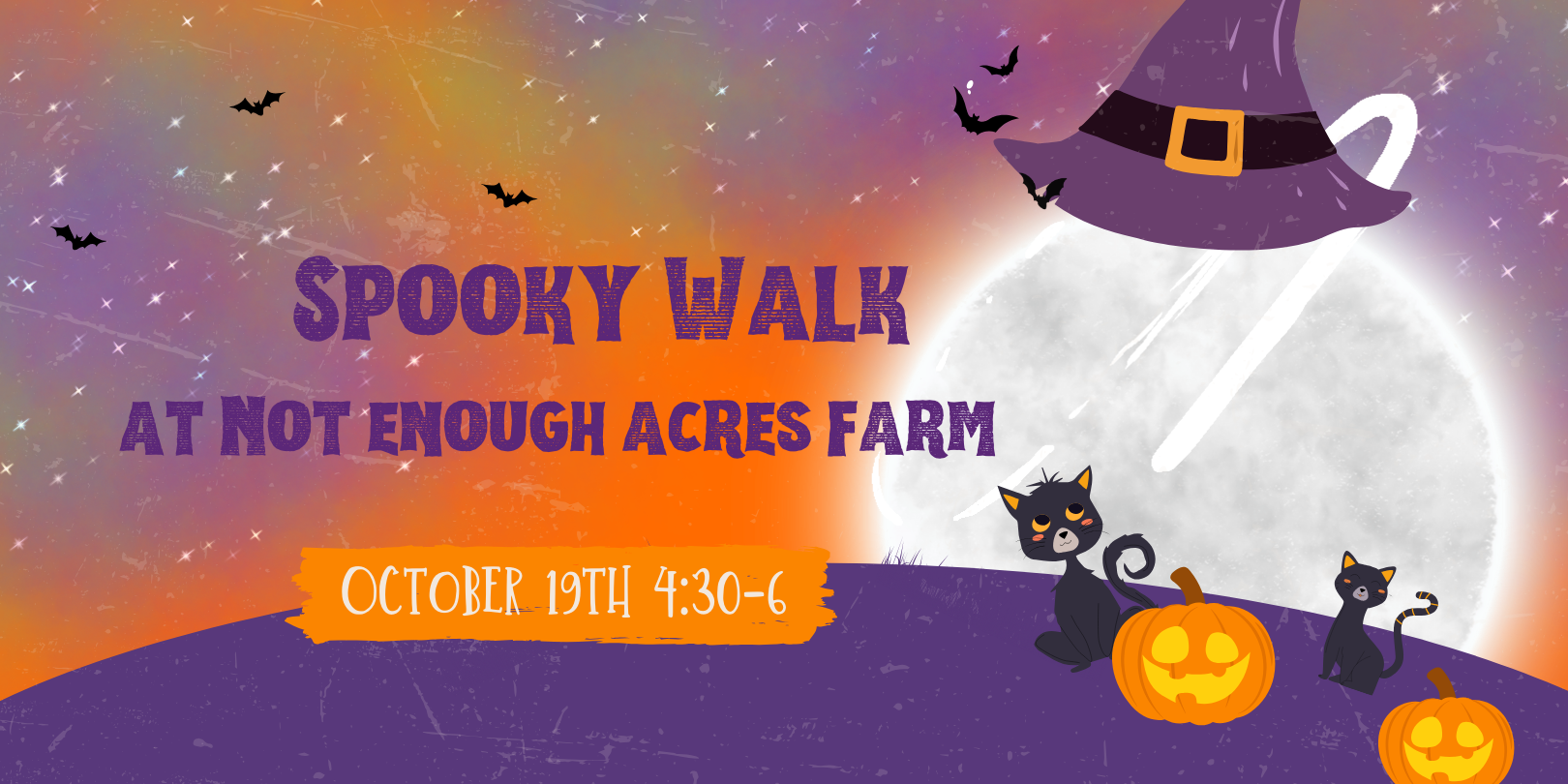 Spooky walk event graphic