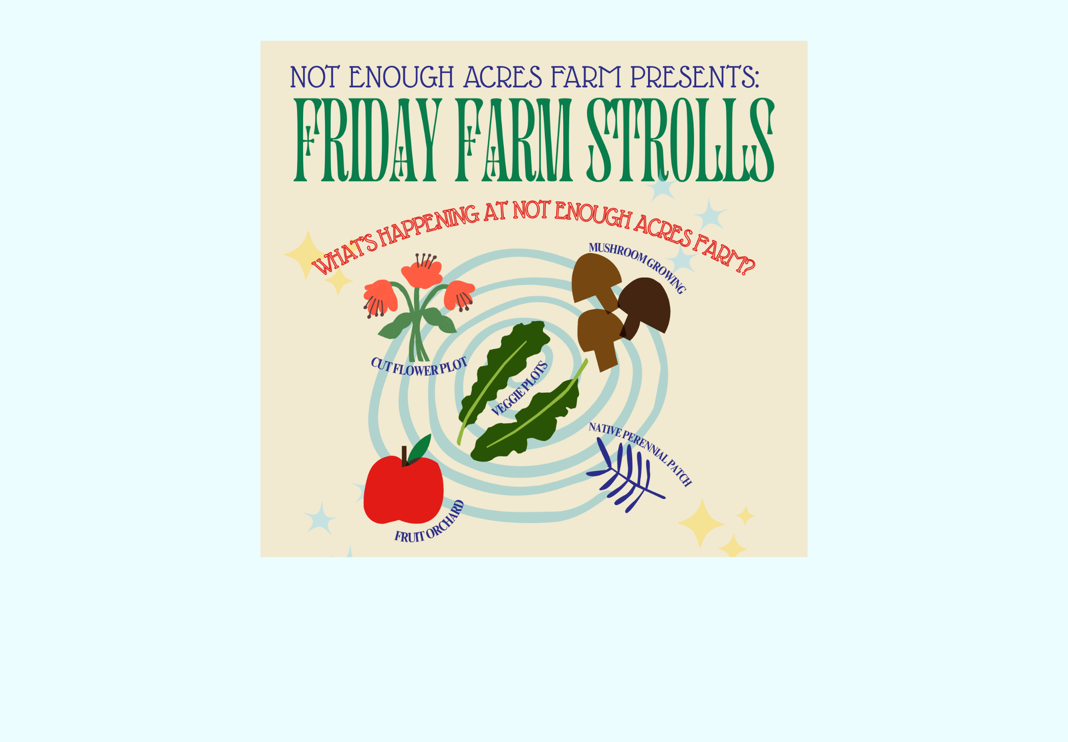 farm stroll graphic of farm stroll