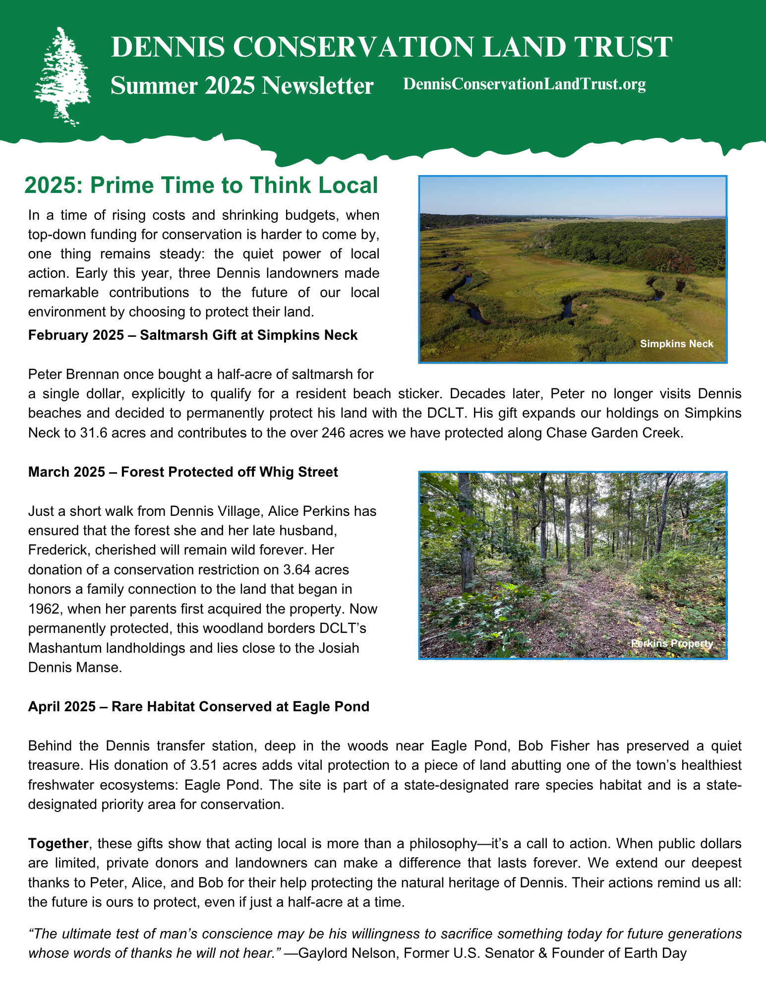 front cover of 2025 summer newsletter